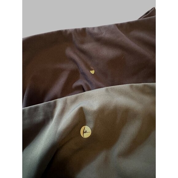 Lot of 2 90 degrees by reflex leggings size small and medium blue and green - Picture 4 of 4